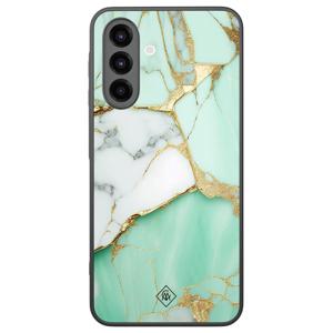 Samsung Galaxy A26 hoesje - Marmer mint goud