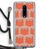 Krab: OnePlus 7 Pro Transparant Hoesje met koord