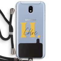 Amber Script: Samsung Galaxy J5 (2017) Transparant Hoesje met koord