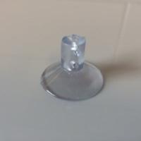 Zuignap transp 30 mm gaatje sleuf 100st