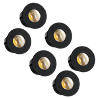 6 PACK - LED's Light PRO mini inbouwspot 3 cm - Voor overkapping, veranda's en inbouwplafonds - Dimbaar - 3 Kleuren plaatjes 6 PACK - LED's Light PRO mini inbouwspot 3 cm - Voor overkapping, veranda's en inbouwplafonds - Dimbaar - 3 Kleuren plaatjes