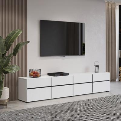 Home365 TV-meubel Crotone - 4-kleps incl. 4 lades - Wit