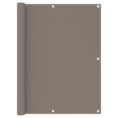 VidaXL Balkonscherm 120x600 cm oxford stof taupe