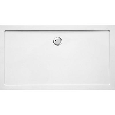 GO by Van Marcke Helion douchebak kunststofcomposiet 160x90x3.5cm rechthoek afvoer D90mm zonder potenstel wit AJSC1690S