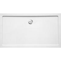 GO by Van Marcke Helion douchebak kunststofcomposiet 160x90x3.5cm rechthoek afvoer D90mm zonder potenstel wit AJSC1690S