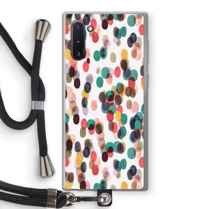 Tropical Dots: Samsung Galaxy Note 10 Transparant Hoesje met koord