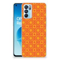 OPPO Reno 6 5G TPU bumper Batik Oranje