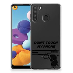 Samsung Galaxy A21 Silicone-hoesje Pistol DTMP