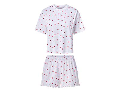 esmara Korte dames pyjama (Wit, XS (32/34))
