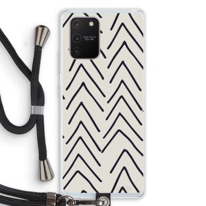 Marrakech Arrows: Samsung Galaxy S10 Lite Transparant Hoesje met koord