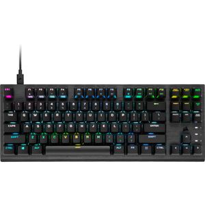 K60 PRO TKL RGB Optical-Mechanical Gaming Keyboard - US Qwerty - Backlit RGB LED - Corsiar OPX - Black