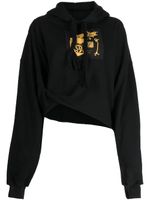 Ottolinger Cropped hoodie - Zwart - thumbnail