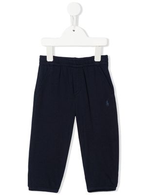 POLO RALPH LAUREN KIDS pantalon de jogging à logo brodé - Bleu