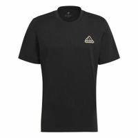 Heren-T-Shirt met Korte Mouwen Adidas Essentials Feel Comfy Zwart - Maat: L