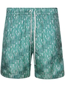 AMIRI X Palm short à logo imprimé - Vert