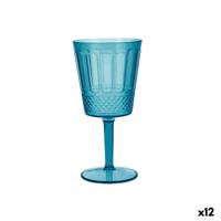 Fluitglas Quid Gaia Turkoois Plastic 350 ml (12 Stuks)