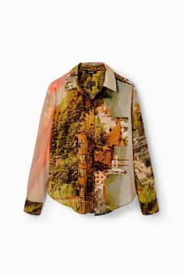 Blouse met landschap M. Christian Lacroix - MATERIAL FINISHES - L