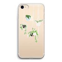 Hang In There: iPhone 7 Transparant Hoesje