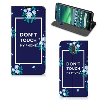 Nokia 2.3 Design Case Flowers Blue DTMP Nokia 2.3 Design Case Flowers Blue DTMP