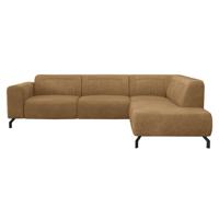 Leen Bakker - Hoekbank Otis Rechts - Toffee - Microleer - Bruin - 210x276x77 Cm