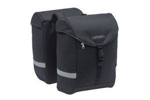 New Cameo sports dubbele fietstas zwart 28l