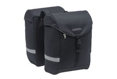New Cameo sports dubbele fietstas zwart 28l
