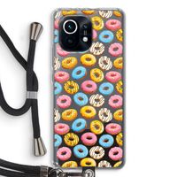 Pink donuts: Xiaomi Mi 11 Transparant Hoesje met koord
