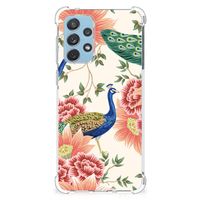 Case Anti-shock voor Samsung Galaxy A73 Pink Peacock