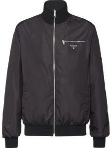 Prada veste bomber à design réversible - Noir