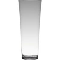 Bloemenvaas - Transparant - home-basics - conische vaas - glas - 40 x 17 cm