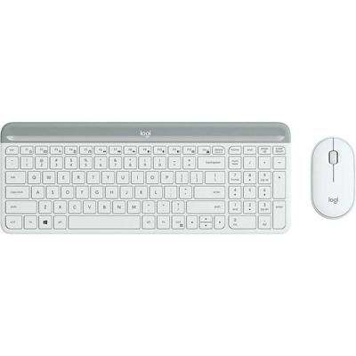 Muis en toetsenbord Logitech MK470 Wit Qwerty Spaans