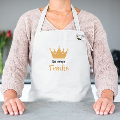 Keukenschort bedrukken - Wit