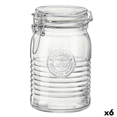 Glazen pot Bormioli Rocco Officina Transparant Glas 1,15 L (6 Stuks)