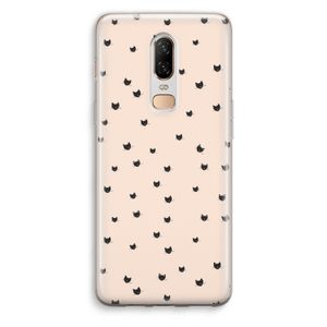 Kleine kattenkopjes: OnePlus 6 Transparant Hoesje