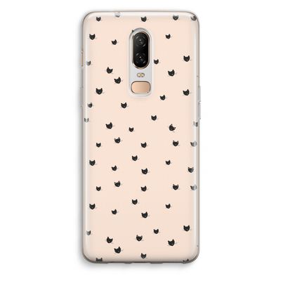 Kleine kattenkopjes: OnePlus 6 Transparant Hoesje