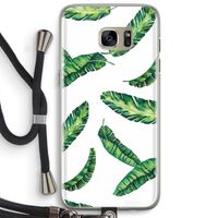 Lange bladeren: Samsung Galaxy S7 Edge Transparant Hoesje met koord Lange bladeren: Samsung Galaxy S7 Edge Transparant Hoesje met koord