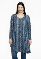 Yoek Jurk A-lijn met rits | Blauw | Maat 54/56