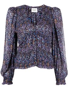 MARANT ÉTOILE blouse Nibel à fleurs imprimées - Bleu