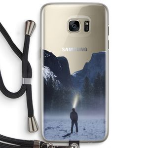 Wanderlust: Samsung Galaxy S7 Edge Transparant Hoesje met koord