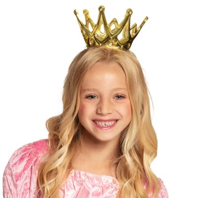 Prinsessen kroontje - goud - kunststof - meisjes - kinderen - koningsdag