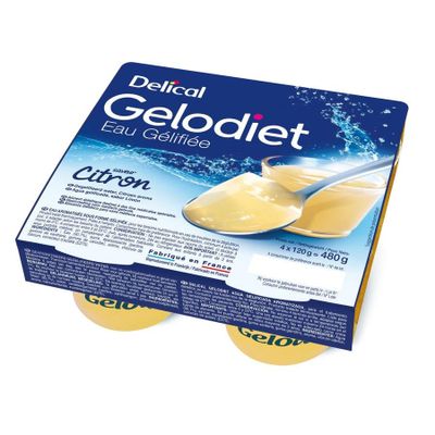 Gelodiet Gelwater Gesuikerd Citroen Pot 4x120g