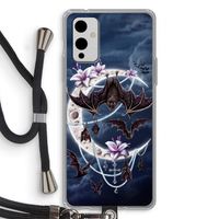 Vleermuizen Maan: OnePlus 9 Transparant Hoesje met koord