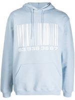 VTMNTS hoodie Big Barcode en coton mélangé - Bleu - thumbnail