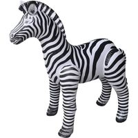 Opblaasbare zebras dieren 80 cm speelgoed