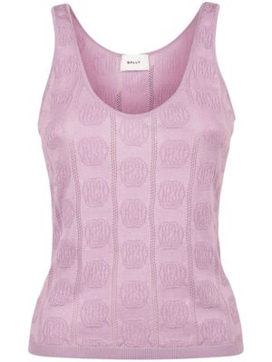 Bally haut sans manches à motif en jacquard - Rose
