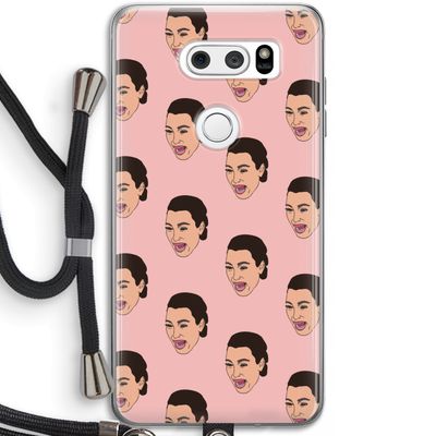 Ugly Cry Call: LG V30 Transparant Hoesje met koord
