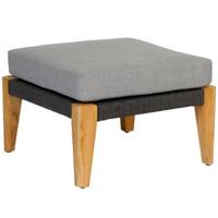 Exotan San Remo Hocker Buiten - Teak - Grijs - 31x63x63 - thumbnail