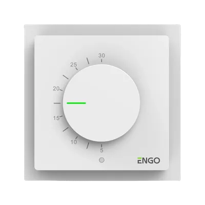 ENGO ESIMPLE-230W - Bedrade klokthermostaat 230V, Wit
