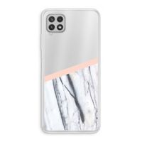 A touch of peach: Samsung Galaxy A22 4G Transparant Hoesje