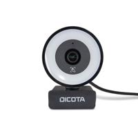 DICOTA D32066 webcam 5 MP 2592 x 1944 Pixels USB 2.0 Zwart - thumbnail